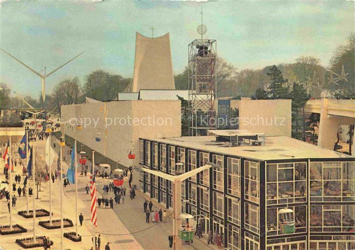 Exposition Universelle Bruxelles 1958 Civitas Dei Kirche Pavillonen