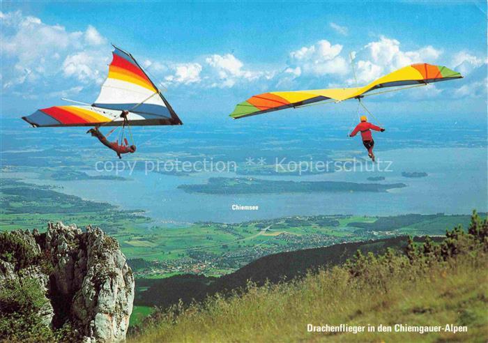 Drachenflieger Drachenflug-- Chiemgauer Alpen Aschau