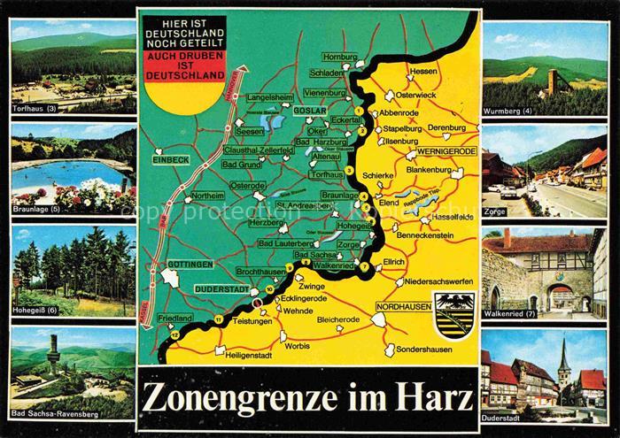 Grenze Douane Zoll Frontiere Border-- im Harz
