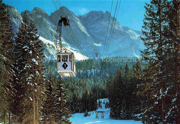 SEILBAHN Cable-Car Telepherique Bayer. Zugspitzbahn