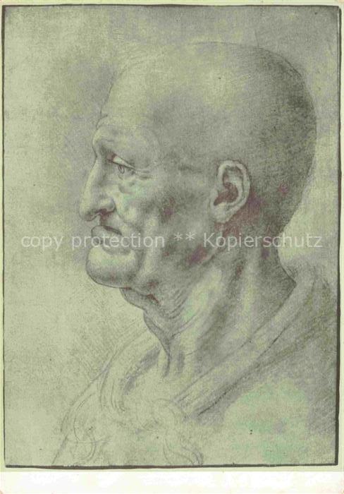 VINCI da Leonardo (1452-1519) Kuenstlerkarte Castello di Windsor