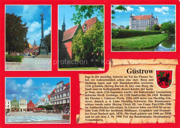 Chronik-AK Guestrow Meeklb. Schweiz