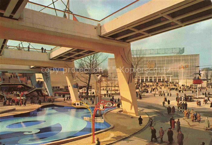 Exposition Universelle Bruxelles 1958 Nationen Platz Hintergrund der U.S.S.R