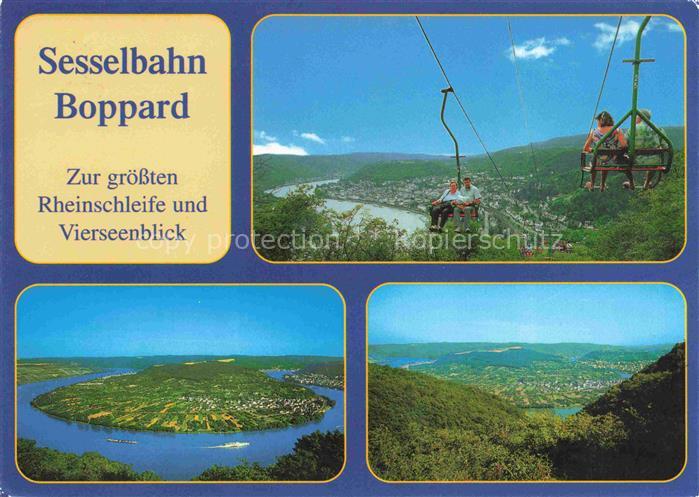 Sessellift Chairlift Telesiege Boppard Rheinschleife Vierseenblick