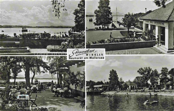 Neumarkt Wallersee Salzburg AT Strandbad-Winkler Wallersee Seebad Steg Cafe Bade