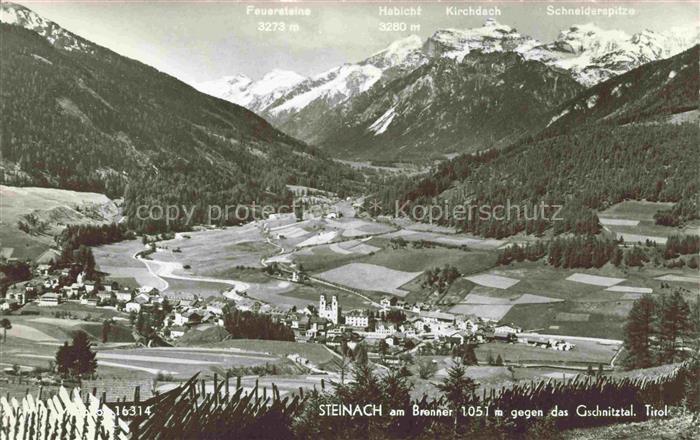 Steinach Brenner Tirol AT Gschnitztal Feuerersteine Habicht Kirchdach Schneidere