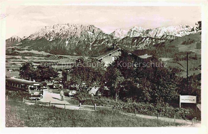 Oberaudorf Inn Rosenheim Bayern Hummelei Café-Pension Bus Alpenpanorama Berge Wi