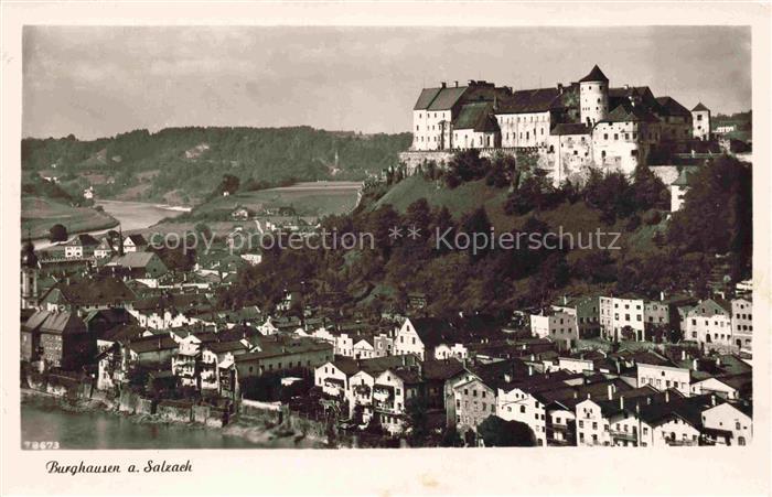 Oberhadermark Burghausen Salzach Burg Schloss Altstadt Fluss Huegel Daecher Stad