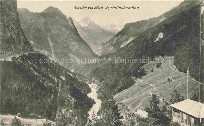Hochfinstermuenz 1150m Nauders Landeck Tirol AT Hotel-Hochfinstermuenz Tal Fluss