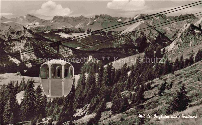 Lenggries Bayern Brauneck Bergbahn Seilbahn Bergpanorama Alpen Wald Toelzer-Huet