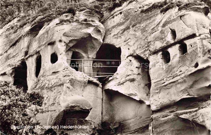 ueberlingen Bodensee BW Heidenhoehlen Sandstein Felshoehlen Felsformation Gelaen