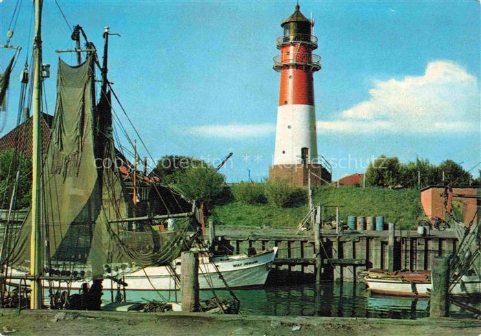 BueSUM Nordseebad Schleswig-Holstein Leuchtturm Fischerboote Hafen Netze Nordsee