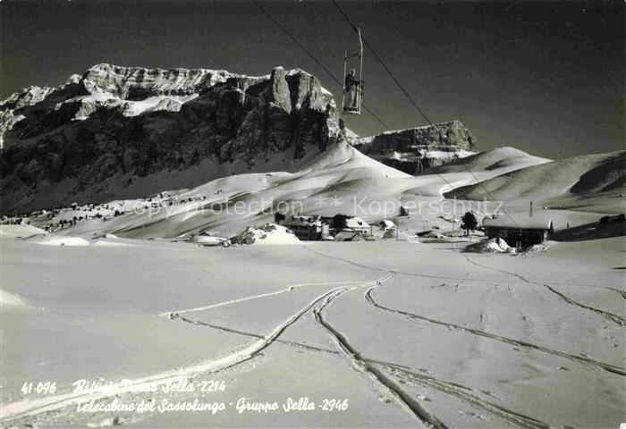 Passo Sella 2240m Selva Val Gardena IT Rifugio-Passo-Sella Sassolungo Gruppo-Sel