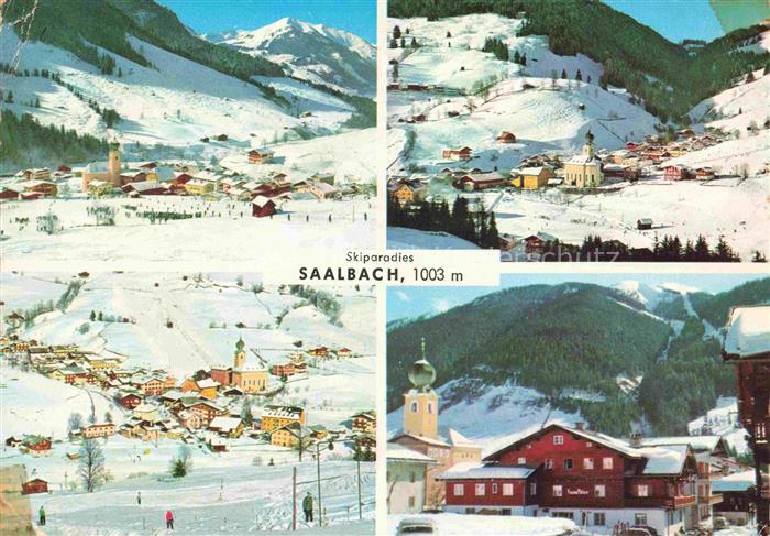 Saalbach ZELL AM SEE Pinzgau-Pongau AT Skiparadies Winterlandschaft Kirche Mehr