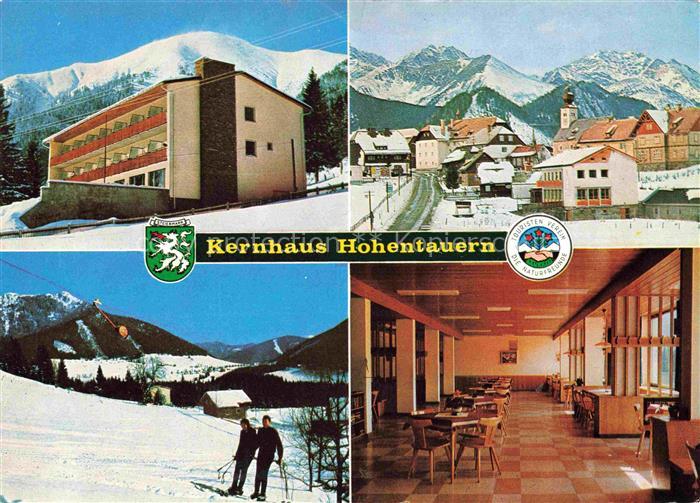 Hohentauern Steiermark AT Kernhaus Hotel Skifahrer Wintersport Bergpanorama Spei
