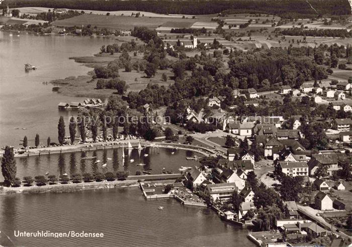 Unteruhldingen-Muehlhofen Bodensee Bodensee Hafen Segelboote Hafenbecken Ortscha