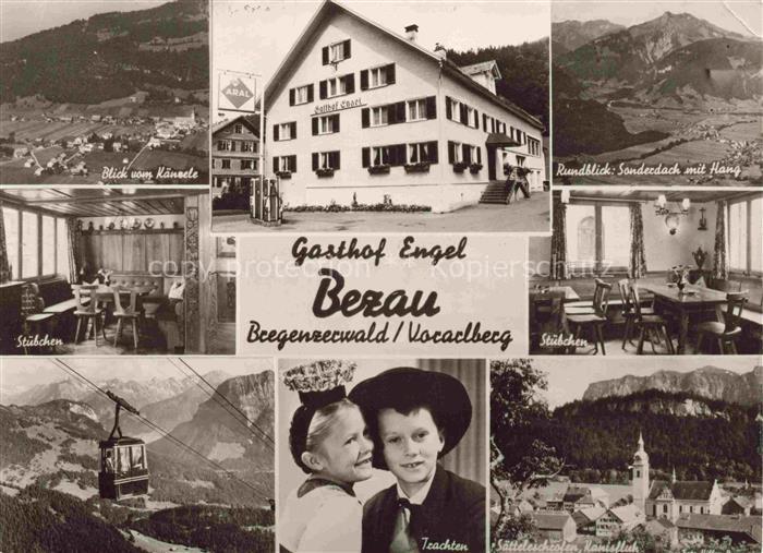 Bezau Vorarlberg Gasthof-Engel Seilbahn Trachten Kinder Kanisfluh Saettelerschro