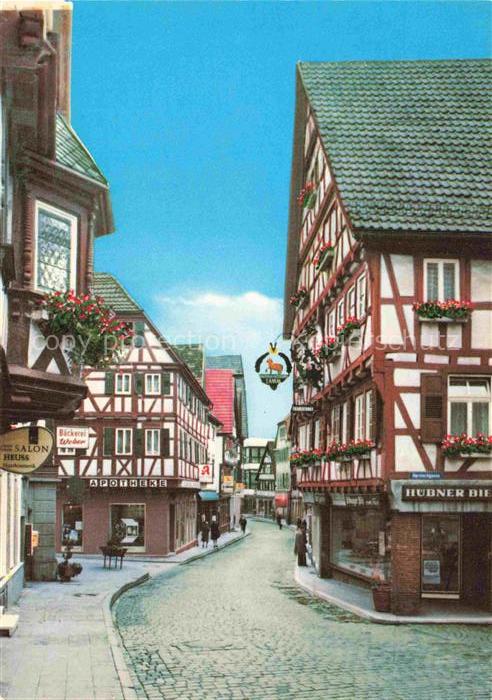 Mosbach Baden Neckar-Odenwald-Kreis BW Gasthaus-Zum-Lamm Fachwerk Apotheke Baeck