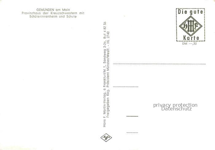 Gemuenden Main-Spessart Bayern Provinzhaus-der-Kreuzschwestern Schuelerinnenheim – Bild 2