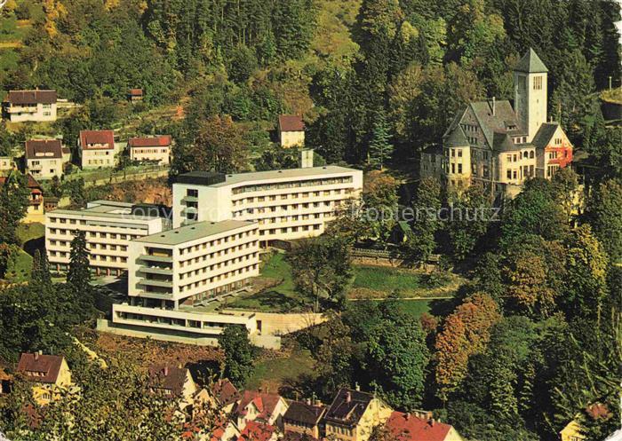 Schramberg BW Staedt-Krankenhaus Kirche Wohnhaeuser Wald Schwarzwald Fuenftaeler