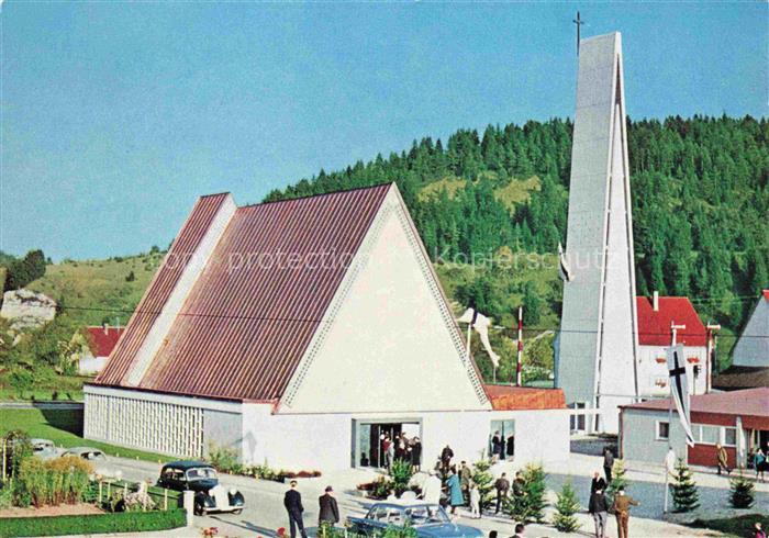 Muehlheim Donautal Tuttlingen BW Evangelische-Christus-Kirche Kirchturm Einweihu