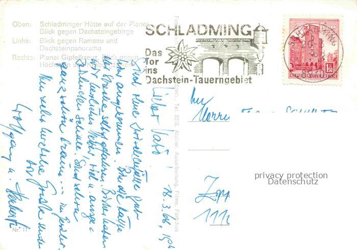 Schladmingerhuette 1830m Dachstein AT Planei Dachsteingebirge Gipfelkreuz Dachst – Bild 2