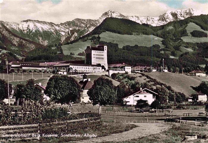 Sonthofen Allgaeu Bayern Generaloberst-Beck-Kaserne Kaserne Allgaeu Berge Alpen