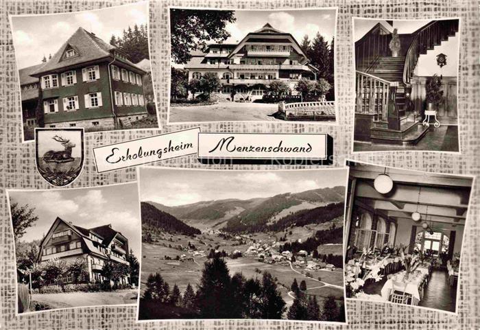 Menzenschwand Sankt Blasien BW Erholungsheim Hotel Panorama Schwarzwald Talblick