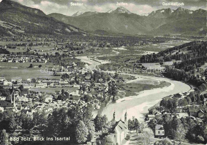 BAD ToeLZ Bayern Isartal Isar Panorama Stadtansicht Seekar Juifen Demmeljoch Kir