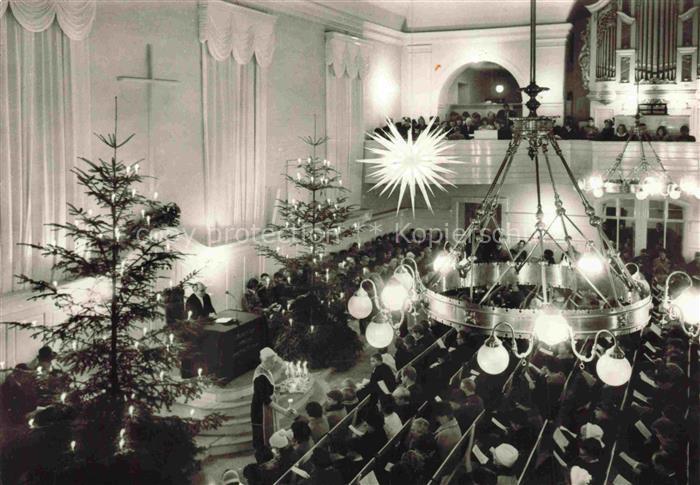 Koenigsfeld  Baden Schwarzwald BW Kirchensaal Bruedergemeine Weihnachten Christn