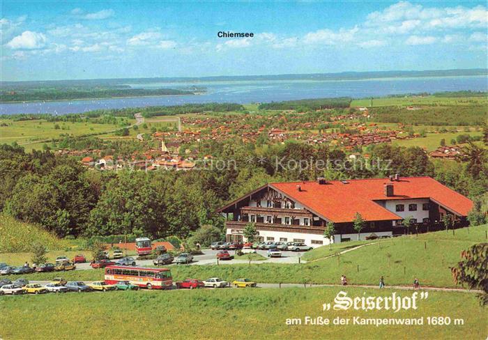 Bernau Chiemsee Bayern Seiserhof Kampenwand Hotel-Gaststaette Parkplatz Reisebus