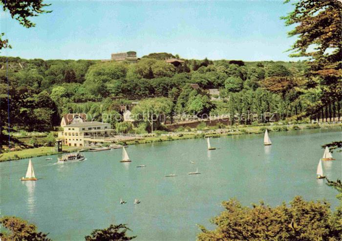 EssEN  Ruhr Baldeneysee Villa-Huegel Segelboote Bootshaus See Wald Ruhr