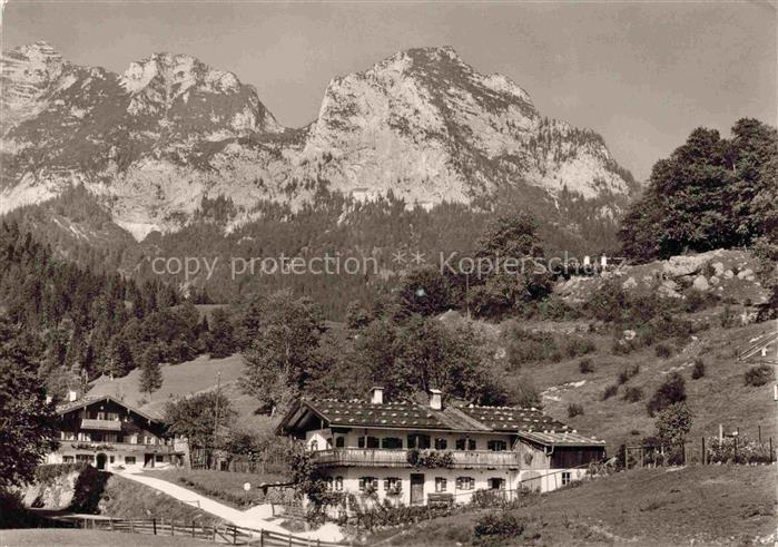RAMSAU  Berchtesgaden Bayern Haus-Marxenhaeusl Reiteralpe Berggipfel Bauernhaus