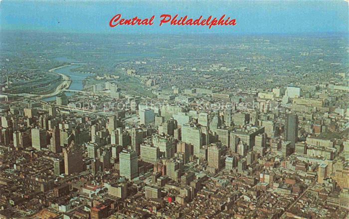 PHILADELPHIA  Pennsylvania USA Skyline Schuylkill-River Hochhaeuser Innenstadt F
