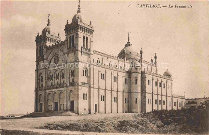 Carthage  Karthago Carthago Tunesie La-Primatiale Kathedrale Kirche Fassade Kupp