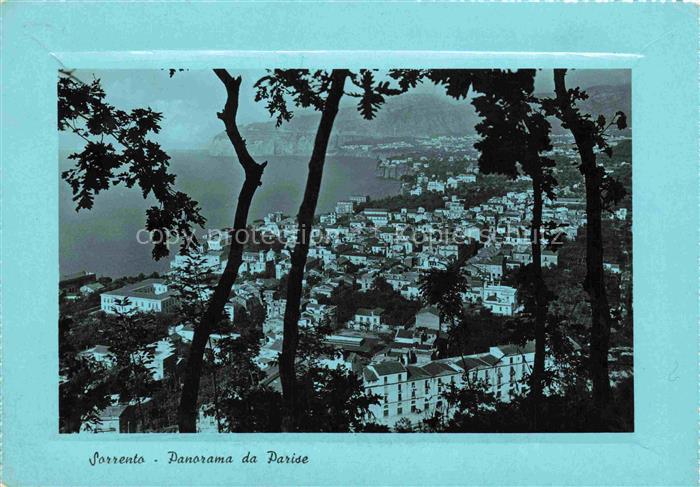 SORRENTO  Sorrent Campania IT Parise Panorama Stadtansicht Meer Klippe Baeume Ge