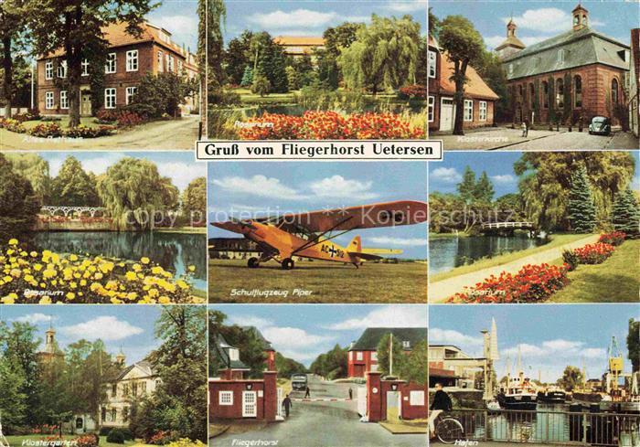 Uetersen Pinneberg Schleswig-Holstein Fliegerhorst Schulflugzeug-Piper Klosterki