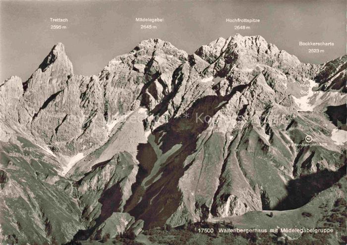 Waltenbergerhaus 2090m Immenstadt Allgaeu Waltenbergerhaus Maedelegabelgruppe Tr