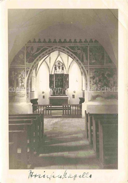 Schleching Achental Traunstein Bayern Prinzkapelle Kapelle Innenraum Fresken Alt