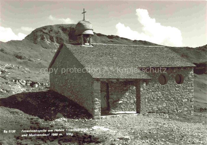Hoher Freschen 2006m Laterns Vorarlberg AT Freschenkapelle Madonnakopf Kapelle S