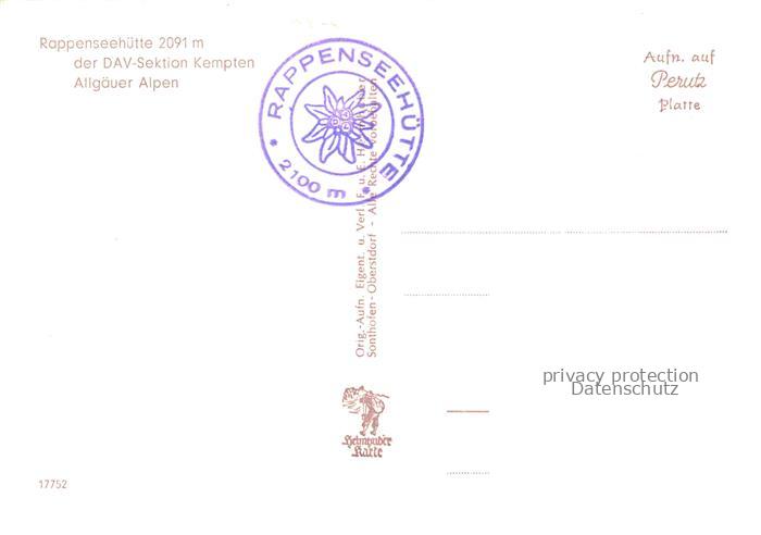 Rappenseehuette 2091m Allgaeuer Alpen Oberstdorf Bayern Rappenseehuette Rappenko – Bild 2