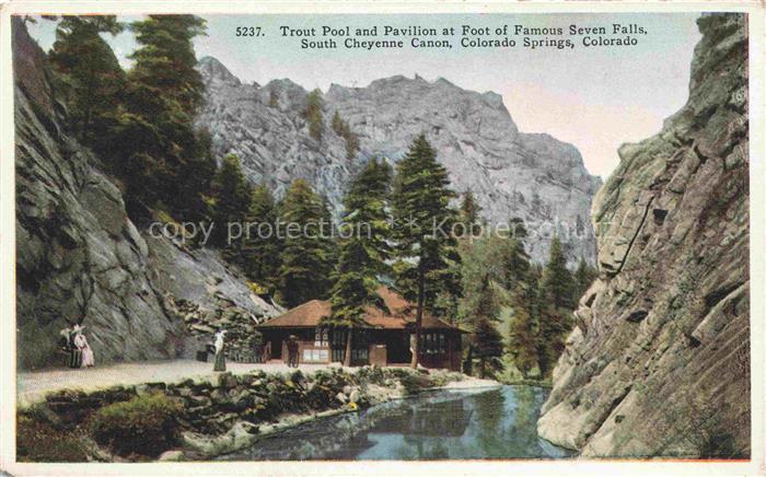 Colorado Springs Colorado USA Trout-Pool Pavilion Seven-Falls South-Cheyenne-Can