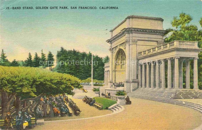 SAN FRANCISCO California USA Band-Stand Golden-Gate-Park Music-Concourse Musikpa