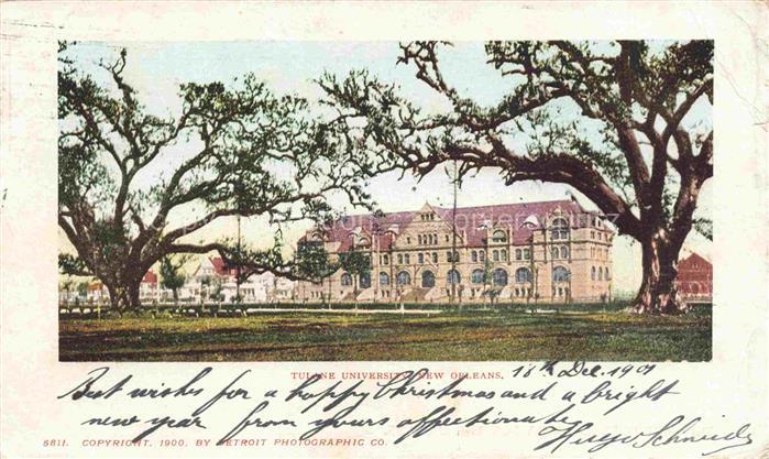 NEW ORLEANS Louisiana USA Tulane-University Universitaetsgebaeude Eichenallee Ca