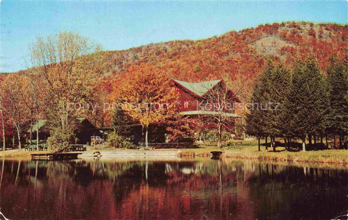 Pomona New York USA Krucker s-Restaurant-Grove Ferienanlage See Herbstfarben Ber