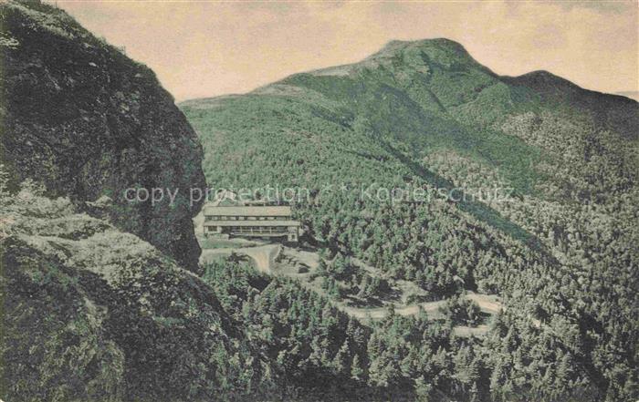 Mount Mansfield 1339m Vermont Mt.-Mansfield-Summit-House Berge Wald Tal Hotel Be