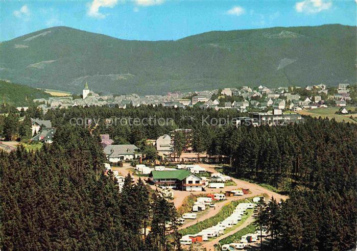 Winterberg Hochsauerland Campingplatz Hochsauerland Kurort Wohnwagen Berge Wald