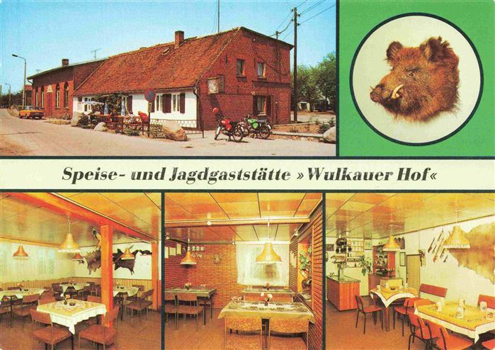 Wulkau Stendal Sachsen-Anhalt Wulkauer-Hof Jagdgaststaette Gastraum Wildschwein-