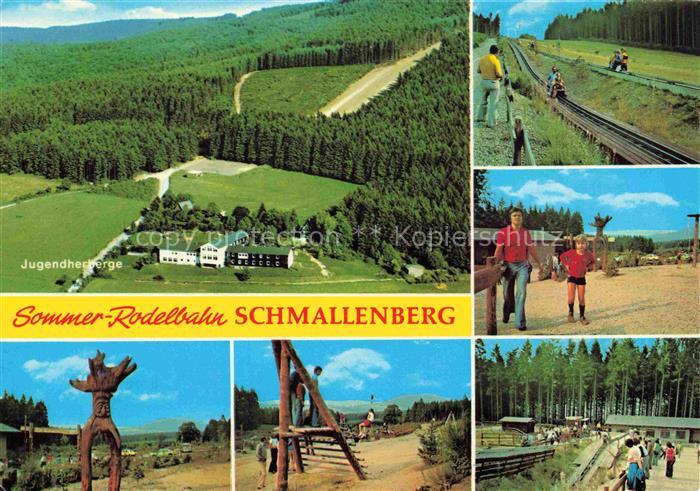 Schmallenberg Hochsauerlandkreis NRW Sommer-Rodelbahn Jugendherberge Wald Sauerl