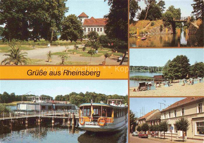 Rheinsberg Brandenburg Schlosspark Orangerieparterre Anlegestelle Schlabornbruec